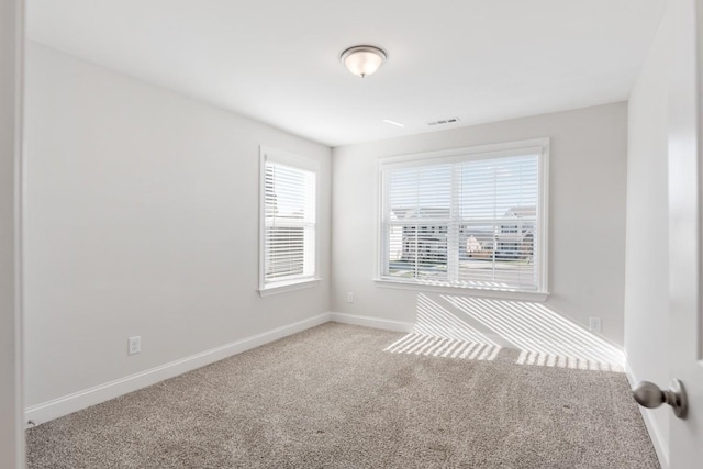 view of carpeted empty room