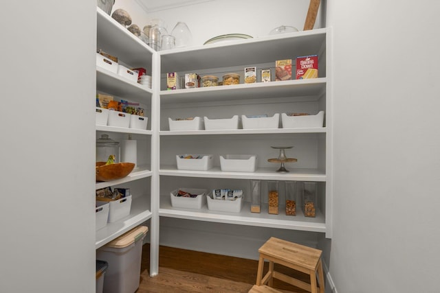 view of pantry