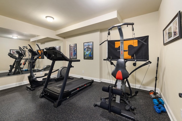 view of exercise room