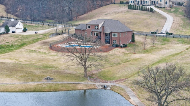 bird's eye view featuring a rural view