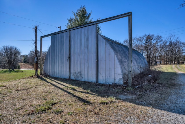 view of outdoor structure