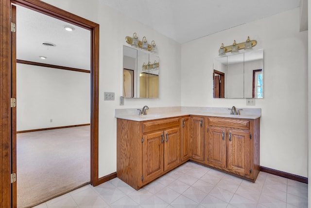 bathroom with vanity