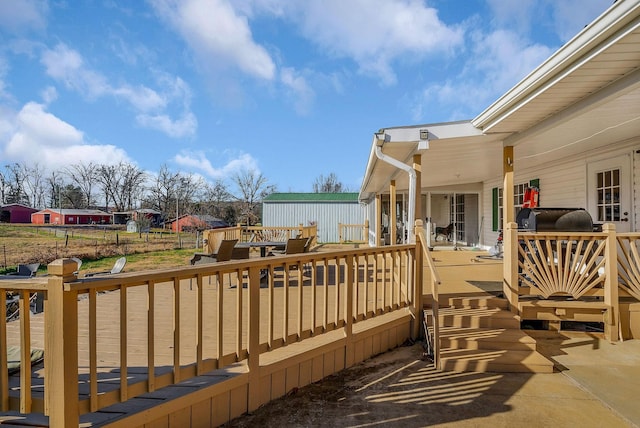 view of wooden terrace