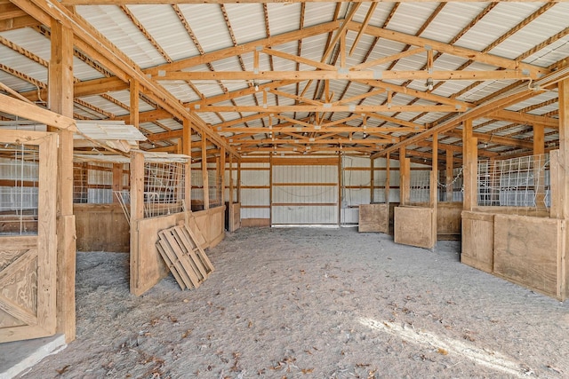 view of horse barn