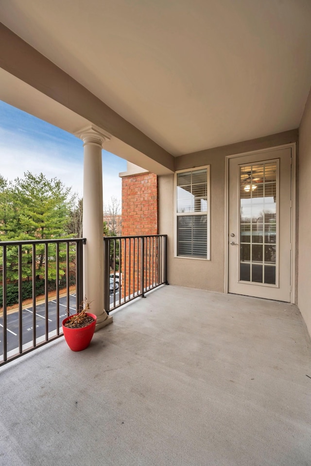 view of balcony