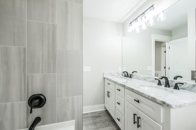 bathroom featuring vanity