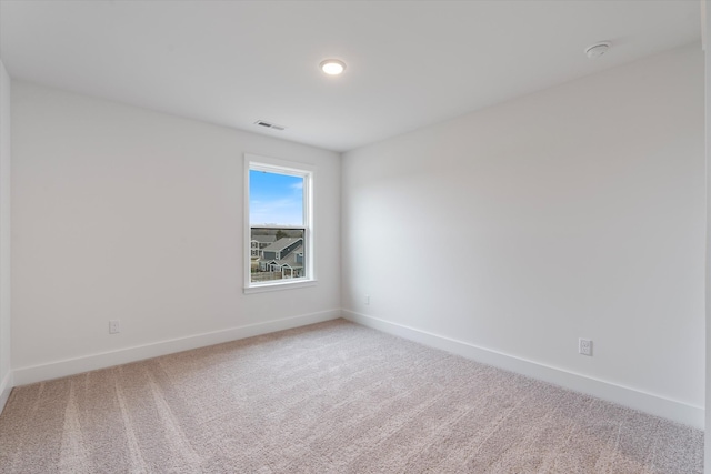 view of carpeted empty room