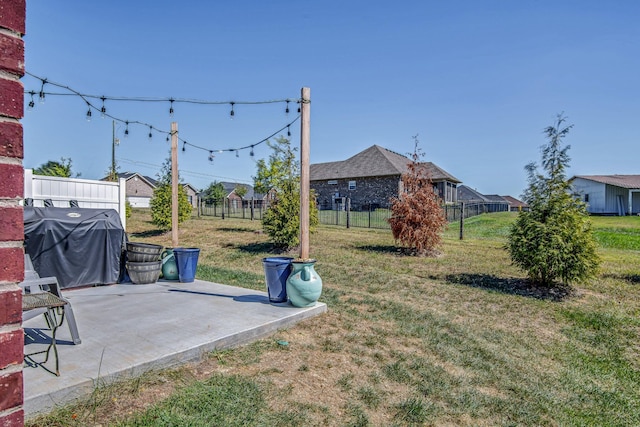 view of yard featuring a patio