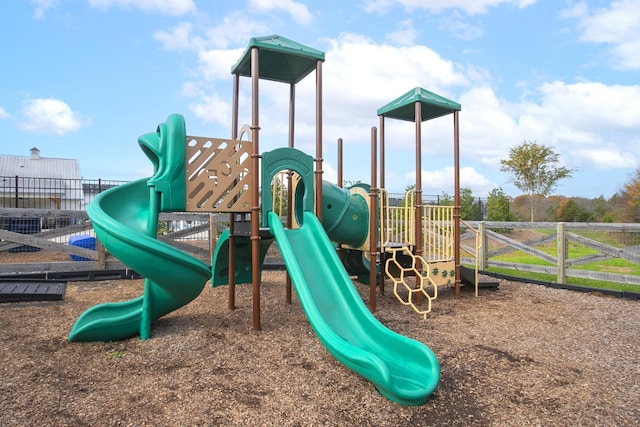 view of jungle gym