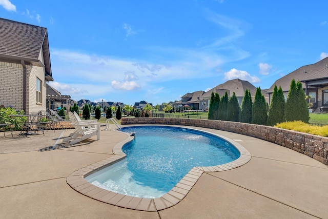 view of pool with a patio area