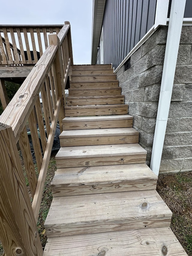 view of staircase