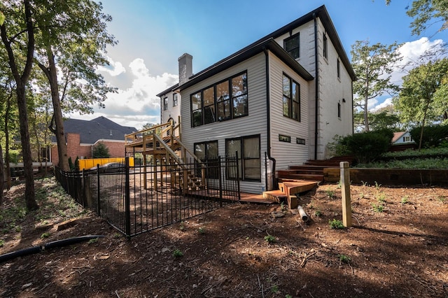 view of rear view of property