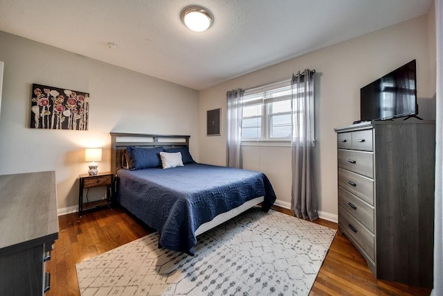 bedroom featuring hardwood / wood-style flooring