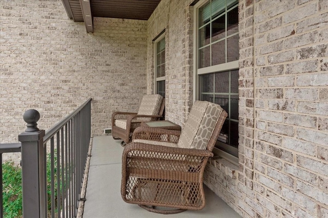 view of balcony