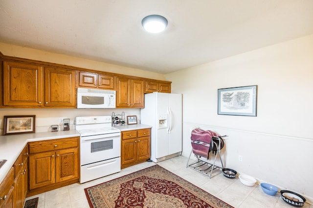 kitchen with white appliances