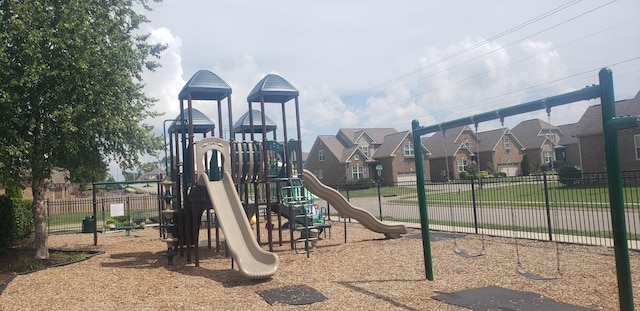 view of jungle gym