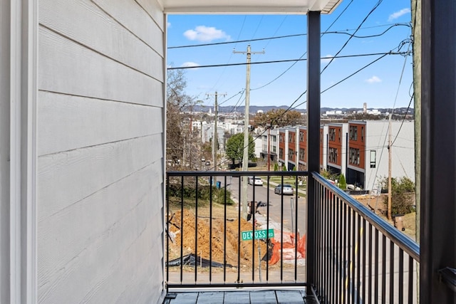 view of balcony