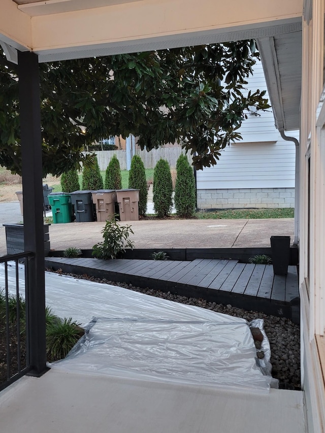 view of patio / terrace featuring a deck