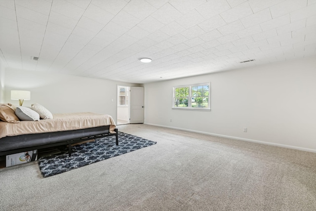 bedroom featuring carpet flooring