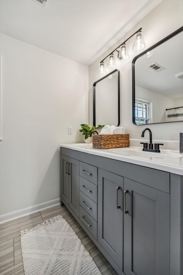 bathroom with vanity