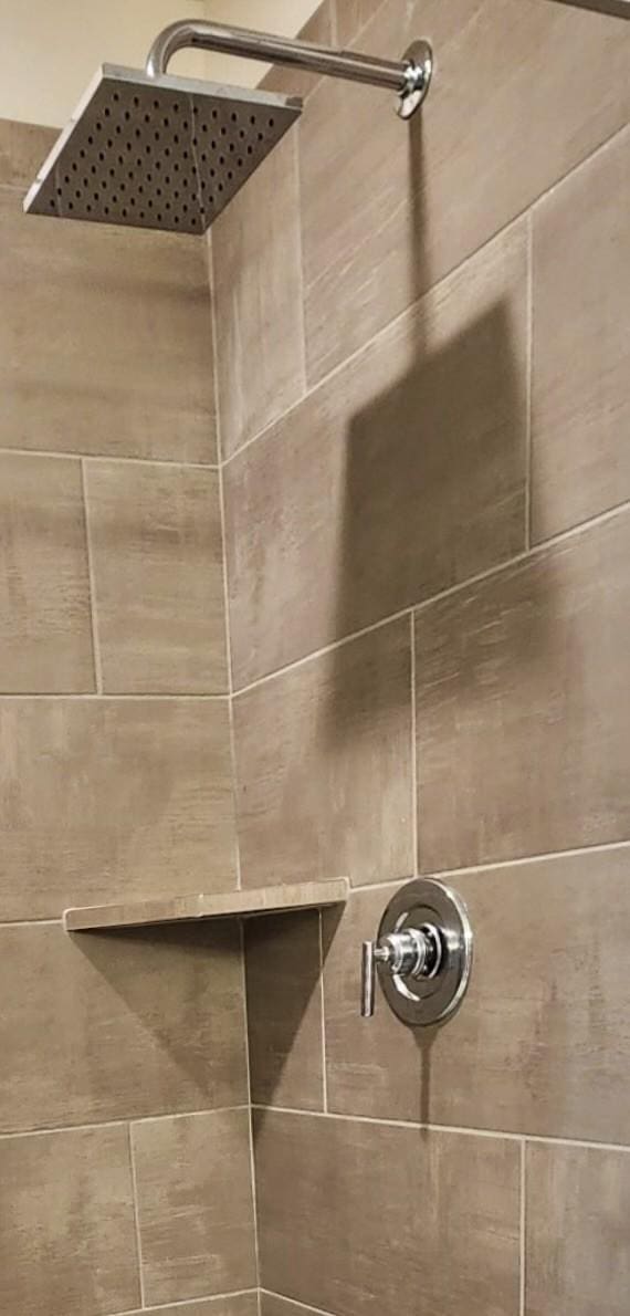 room details featuring tiled shower