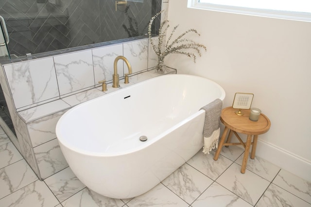 bathroom with a bathtub