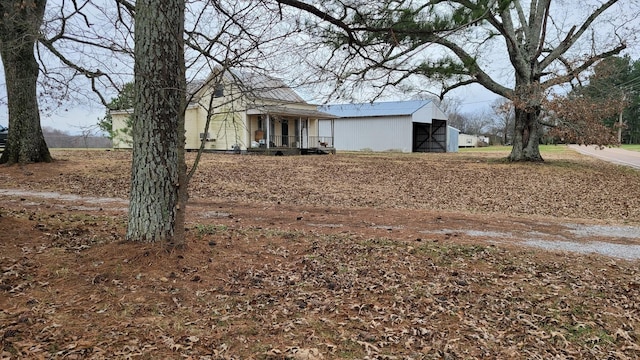 exterior space with an outdoor structure