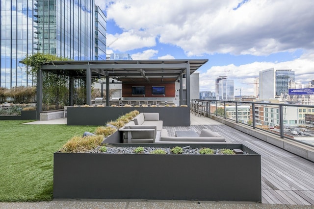 view of patio / terrace featuring outdoor lounge area