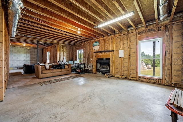 interior space with plenty of natural light