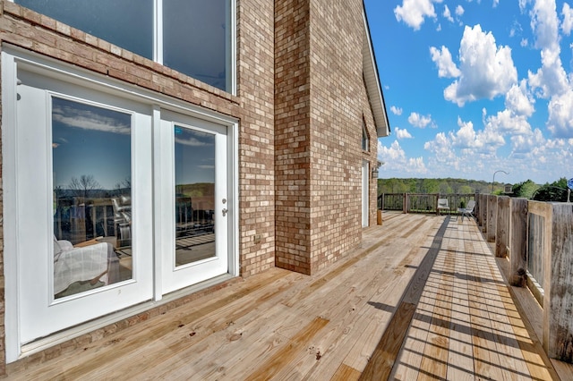 view of wooden terrace