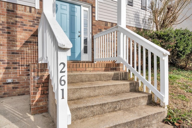 view of stairs