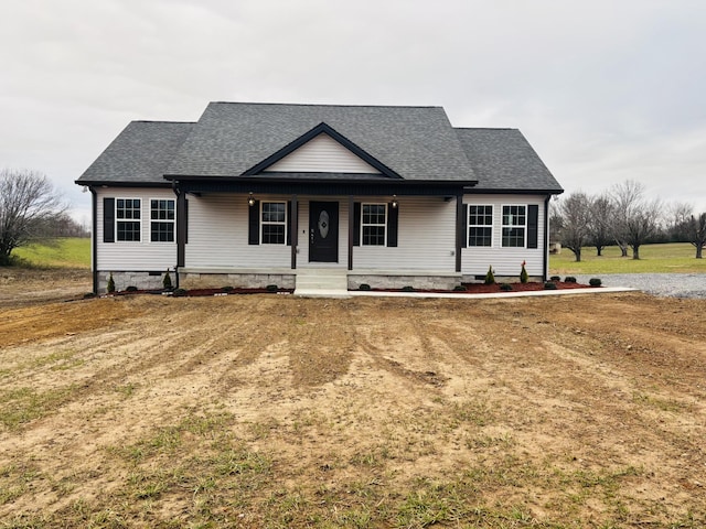 view of front of house featuring covered porch