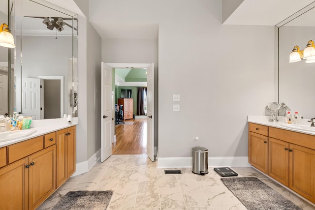 bathroom featuring vanity