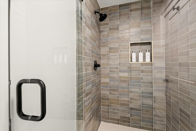 bathroom with walk in shower