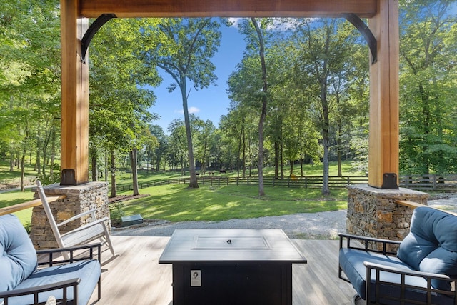 view of patio / terrace with outdoor lounge area