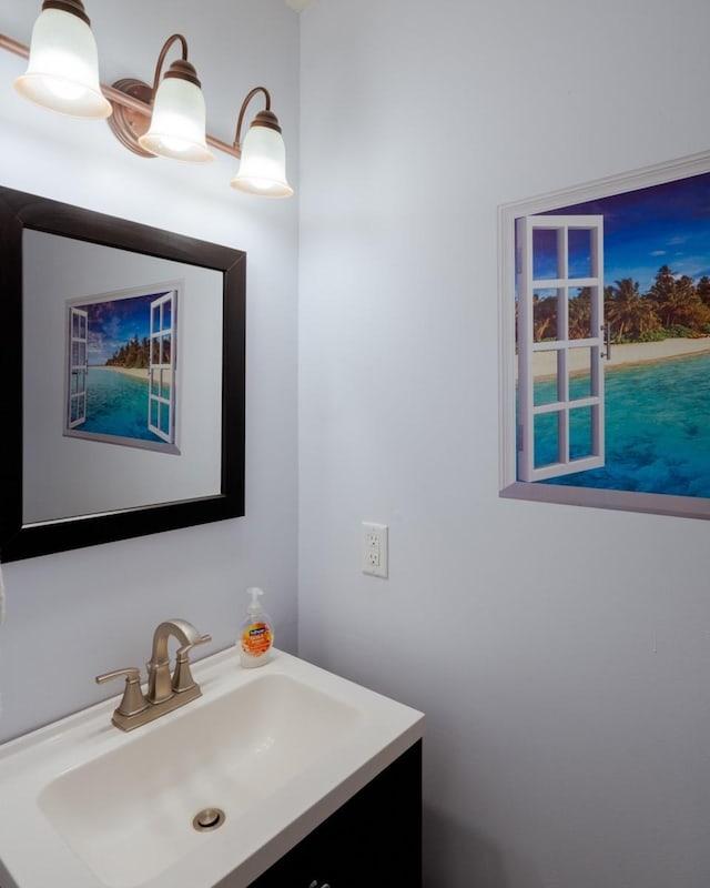 bathroom with vanity