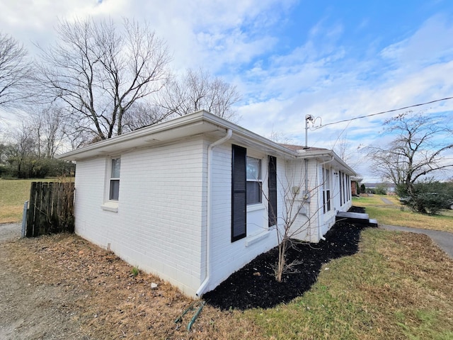 view of side of property