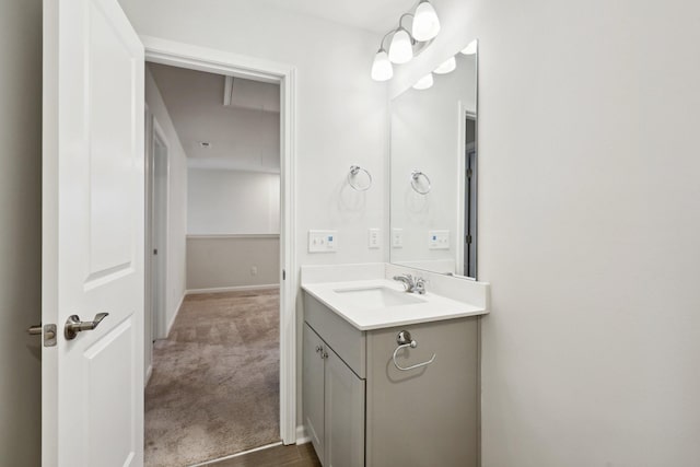 bathroom featuring vanity