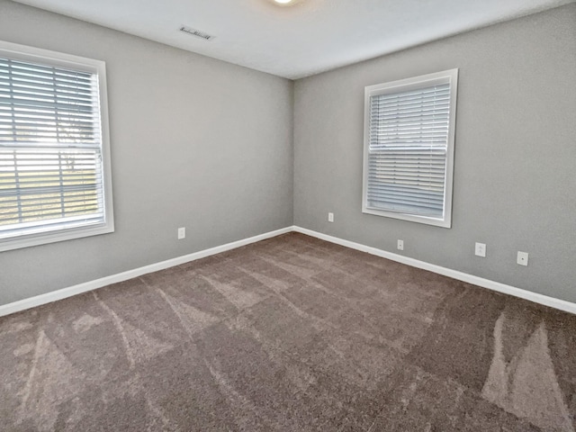 view of carpeted empty room