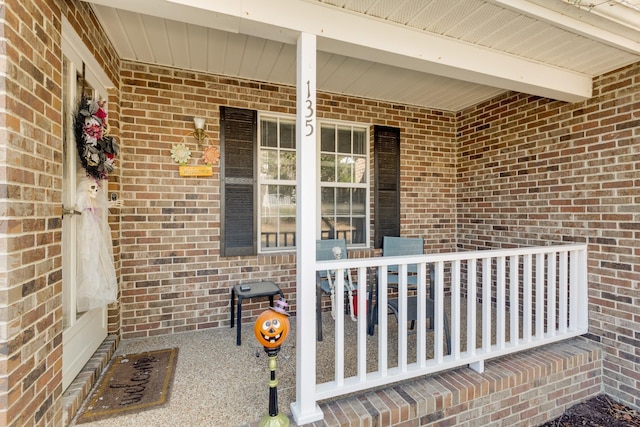 view of patio featuring covered porch