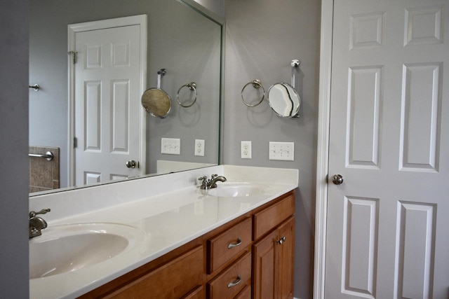 bathroom with vanity