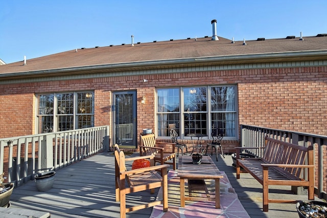 view of wooden terrace