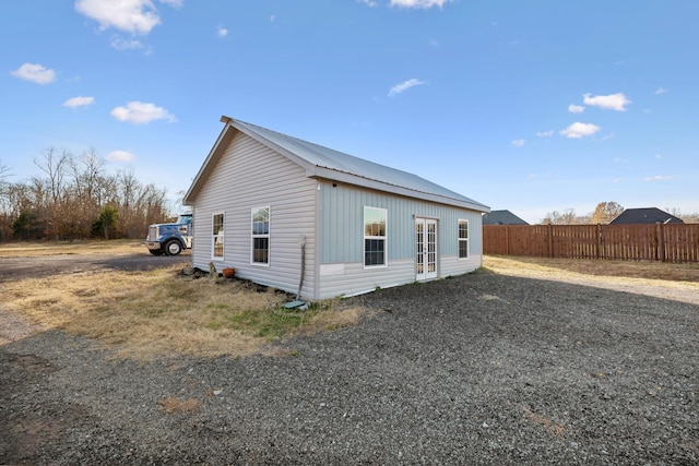 view of side of property