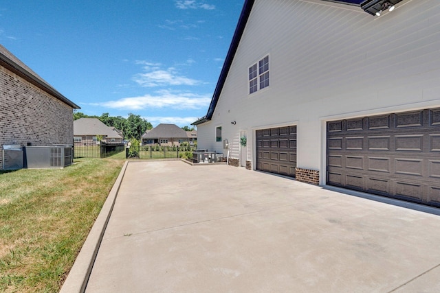 view of home's exterior featuring a lawn