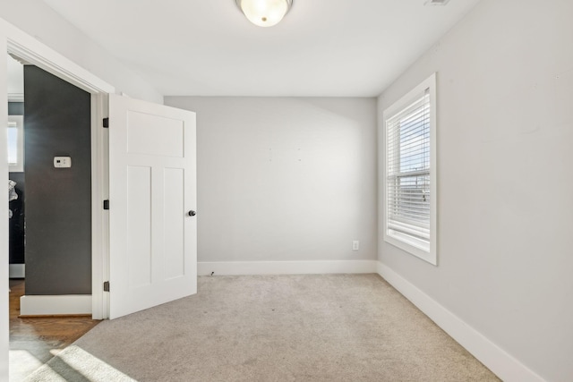 view of carpeted empty room