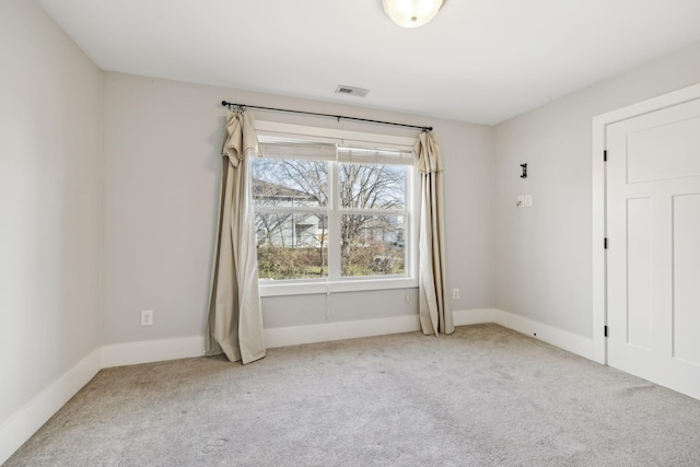 view of carpeted empty room