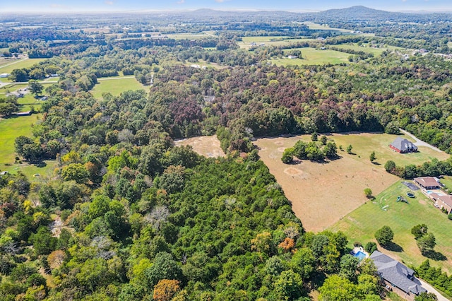 aerial view featuring a mountain view