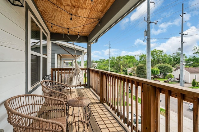 view of balcony