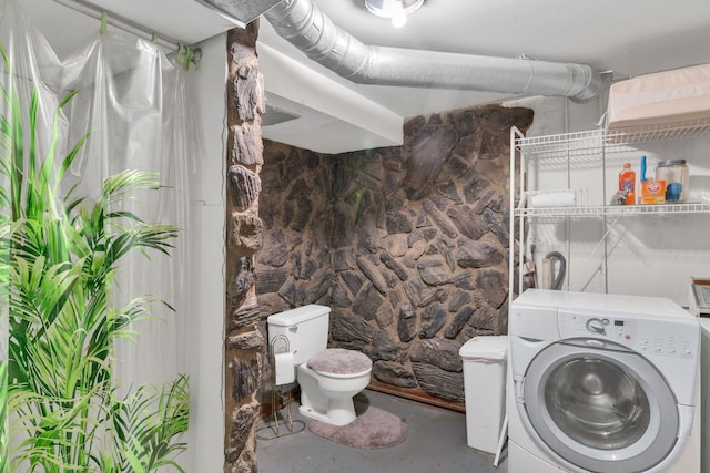 interior space featuring washer / dryer