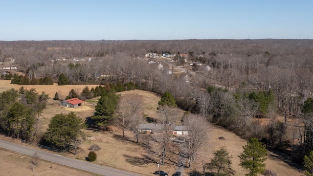 bird's eye view featuring a rural view